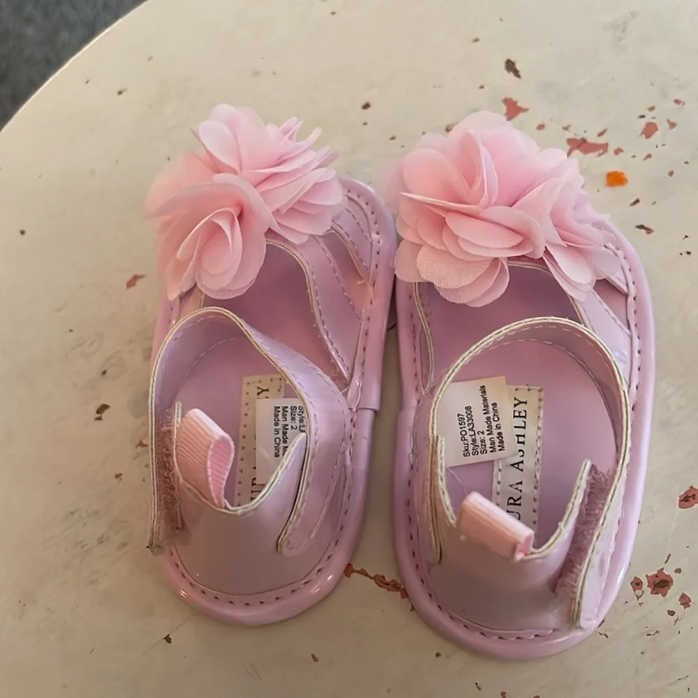Laura Ashley Baby Sandals and‎ Deck Shoes 2 pair